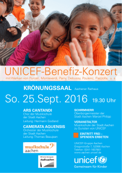 So. 25.Sept. 2016 UNICEF-Benefiz