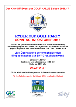 ryder cup golf party