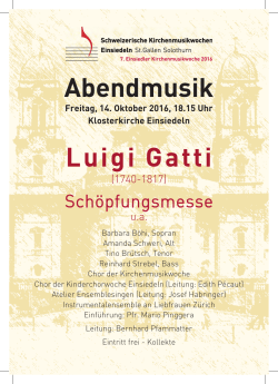 Abendmusik Luigi Gatti