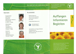 Gruppenflyer - Frauenselbsthilfe nach Krebs