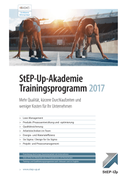StEP-Up-Akademie Trainingsprogramm 2017