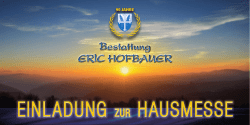 ElNLADUNG ZUR HAUSMESSE