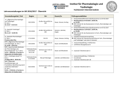 Institut f&uuml;r Pharmakologie und Toxikologie