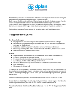 IT-Supporter 100 % (m / w)