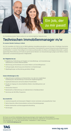 Ein Job, der zu mir passt!