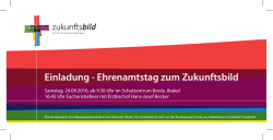 Einladung - Ehrenamtstag zum Zukunftsbild