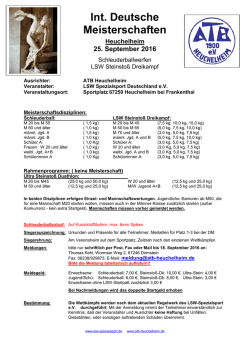 Int. Deutsche Meisterschaften