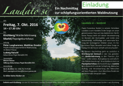 Ein Nachmittag zur sch&ouml;pfungsorientierten Waldnutzung