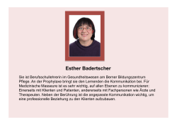Esther Badertscher - prophylaxe