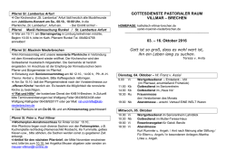 GOTTESDIENSTE PASTORALER RAUM VILLMAR