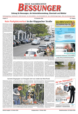 Kein Parkplatzverlust in der Klappacher Straße - Ralf-Hellriegel