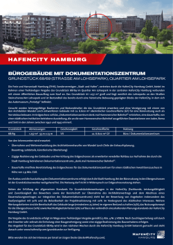 Handout Ausschreibung Dokumentationszentrum