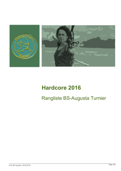 Hardcore 2016 - Bogensch&uuml;tzen Augusta