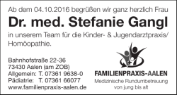 Dr. med. Stefanie Gangl