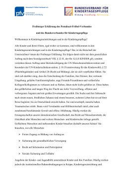 Freiburger Erklärung des pfv und des Bundesverbands für