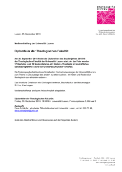 Diplomfeier der Kultur- und