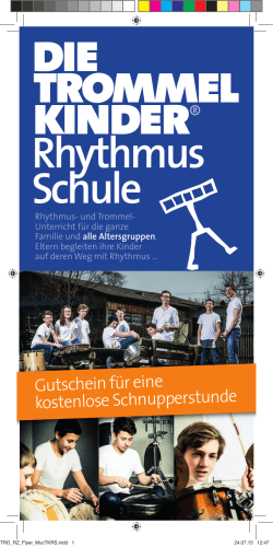 Rhythmus Schule - Die Trommelkinder
