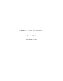 MBS Linux Plugin Documentation
