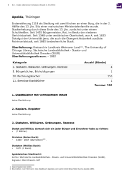 Apolda - PDF - Index Librorum Civitatum