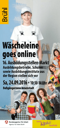 Infoflyer Ausbildungsstellenmarkt