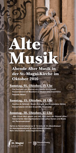 Alte Musik - St. Magni Braunschweig