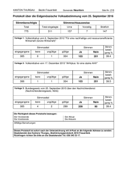 Ergebnisse der Eidg. Volksabstimmung ( PDF , 15 KB)