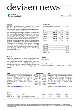 Devisen-News, 28.09.2016, 09:00 Uhr Starkes Konsumklima stützt