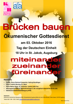 Gottesdienst am 03.10. - Augsburg