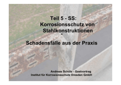Korrosionsschutz von Stahlkonstruktionen