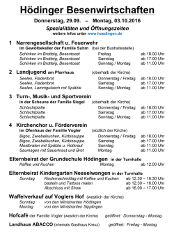 H&ouml;dinger Besenwirtschaften