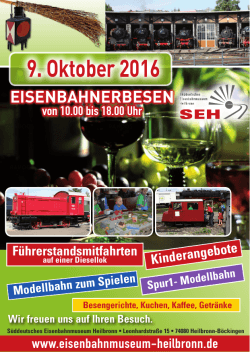 9. Oktober 2016 - Eisenbahnmuseum Heilbronn
