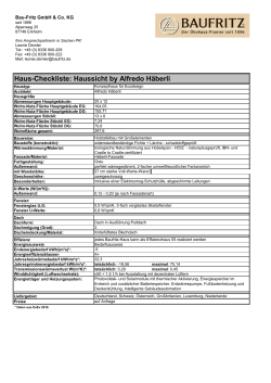Haus-Checkliste: Haussicht by Alfredo H&auml;berli - Innovations