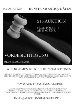 Katalog 215  - Auktionshaus Keup