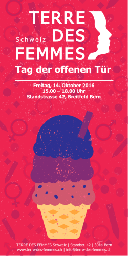 Tag der offenen Tür - TERRE DES FEMMES Schweiz