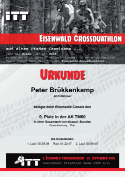 Peter Brükkenkamp - Eisenwald Crossduathlon