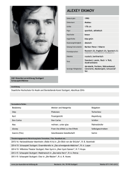ALEXEY EKIMOV ZAV Bogen