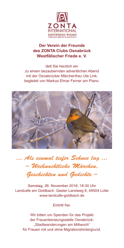 Flyer zum Herunterladen - ZONTA Club Osnabrück Westfälischer