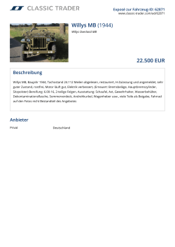 Willys MB (1944) 22.500 EUR
