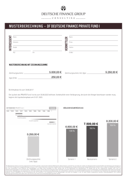 Infos - Deutsche Finance