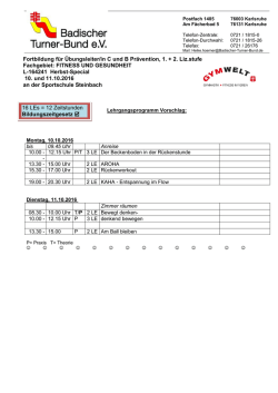 Badischer Turner-Bund - Südbadische Sportschule Steinbach