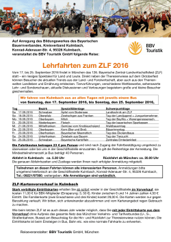 Lehrfahrten zum ZLF 2016