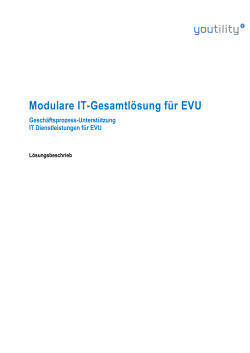 Modulare IT-Gesamtlösung für EVU