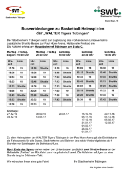 Info A4 - Walter Tigers