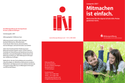 Der Flyer - Lesepreis 2017