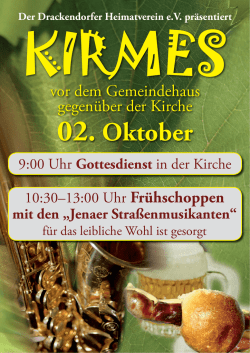vor dem Gemeindehaus gegenüber der Kirche