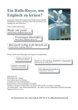 Ein Rolls-Royce, um Englisch zu lernen?