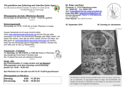 Pfarrbrief Lindau - Katholische Pfarrgemeinde St. Kosmas und