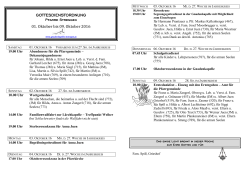 GOTTESDIENSTORDNUNG Pians ab 9.8.2003
