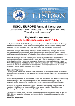 INSOL Europe Annual Congress Lisbon 2016