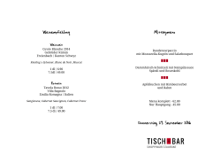 Donnerstag, 29. September 2016